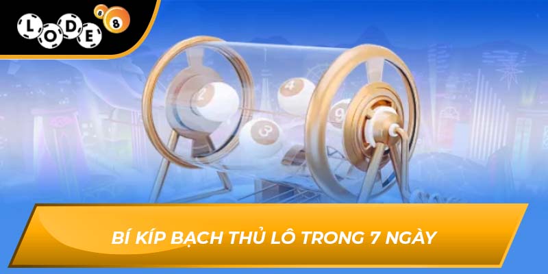 Bí kíp bạch thủ lô trong 7 ngày
